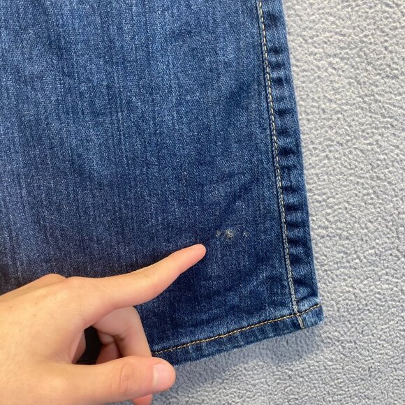 Levis 515 Jeans 6S Blue‎ Denim Superlow Bootcut Embroidered Womens 30x29 EUC - Picture 6 of 12